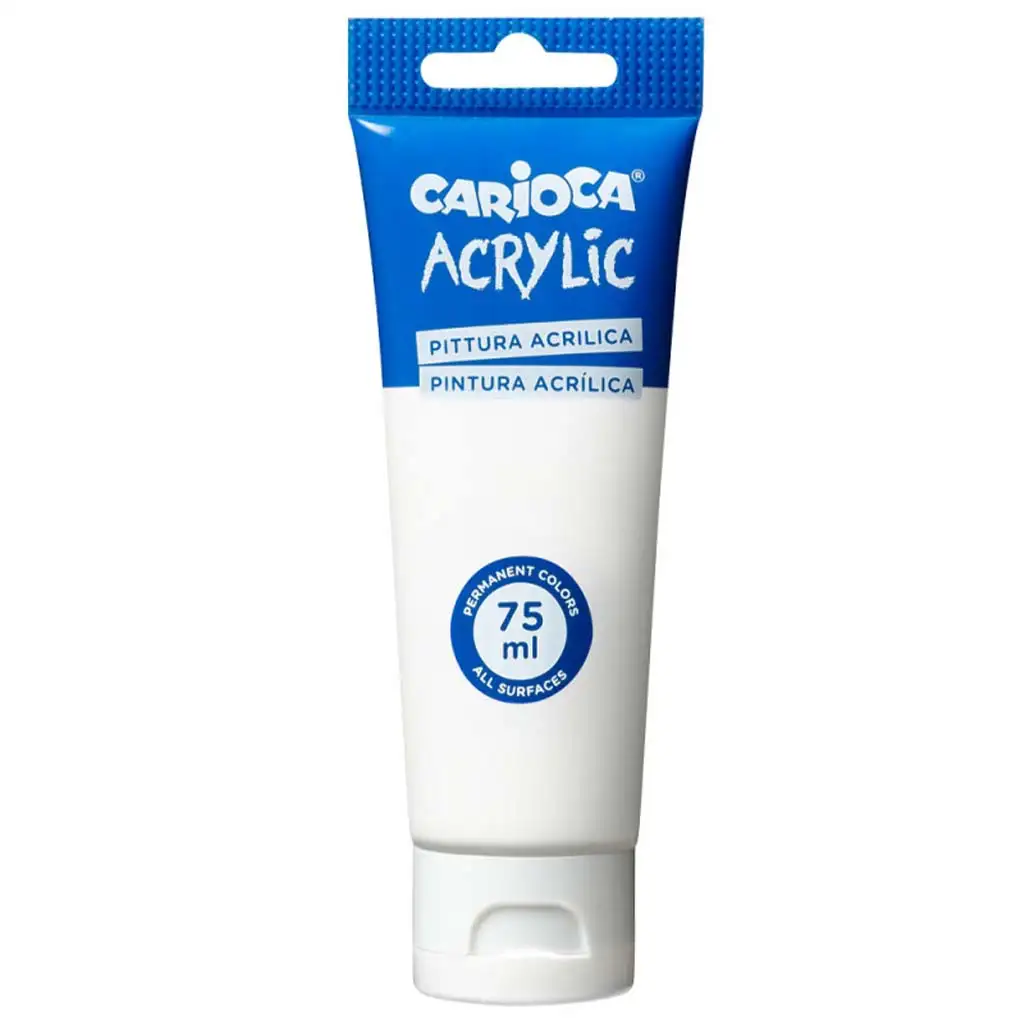 Acrilico 75ml colore bianco - Carioca