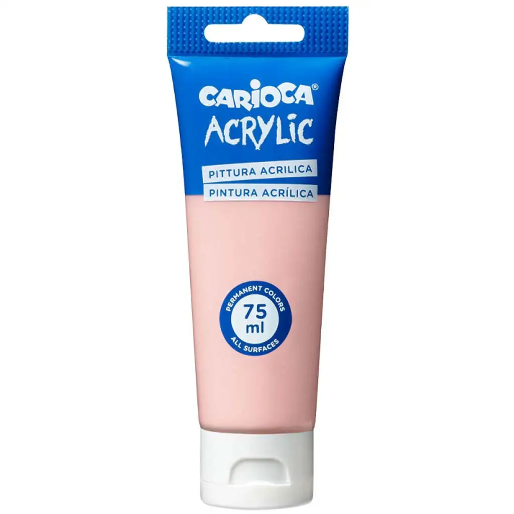 Acrilico 75ml colore rosa - Carioca