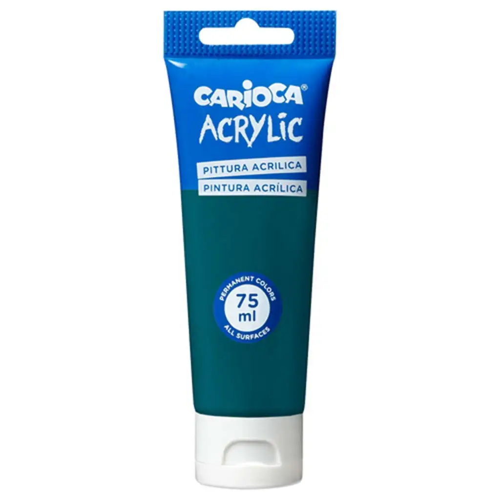 Acrilico 75ml colore verde smeraldo - Carioca