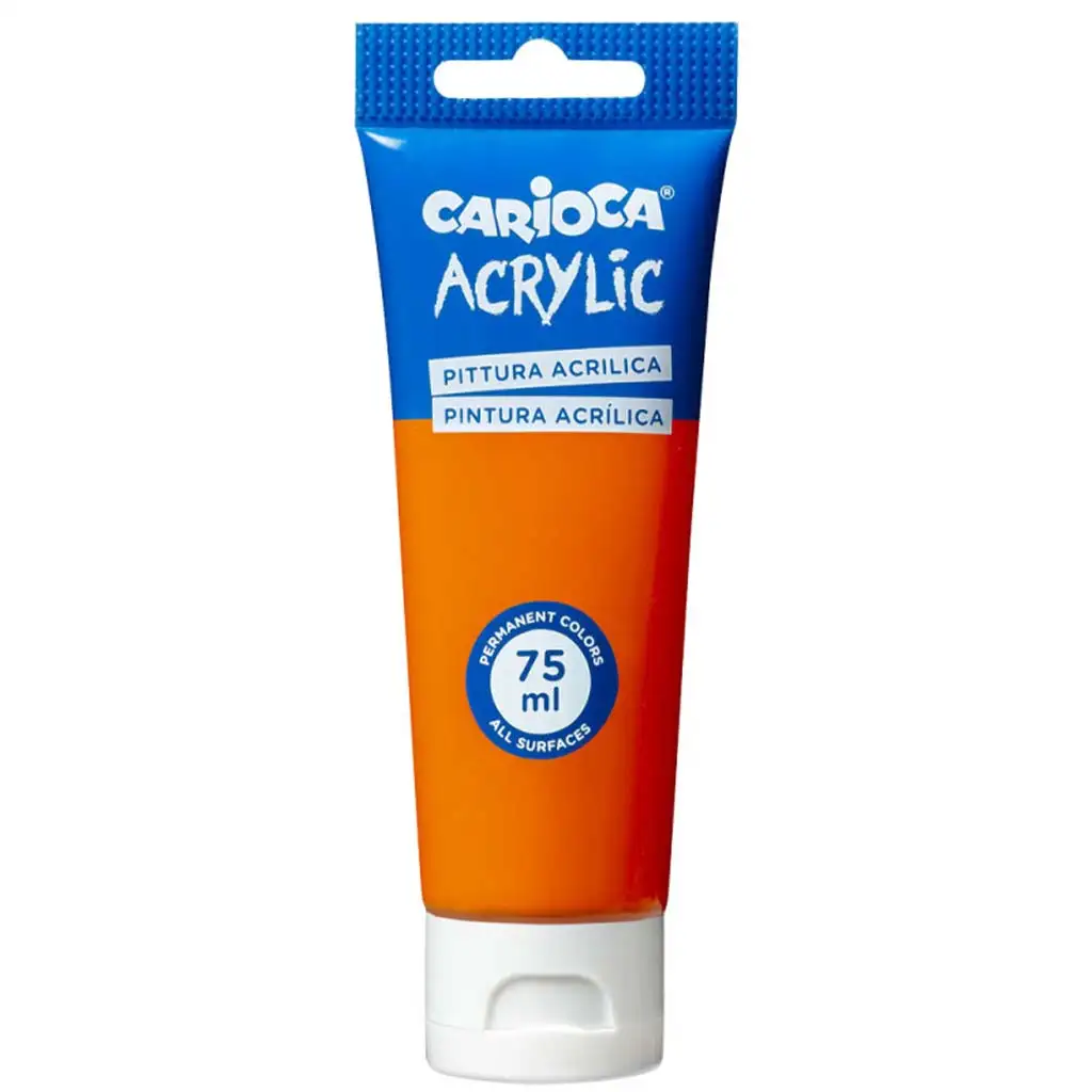 Acrylic 75ml vernice acrilica colore arancione - Carioca