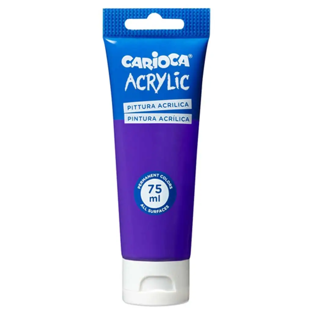 Acrylic 75ml vernice acrilica colore viola - Carioca