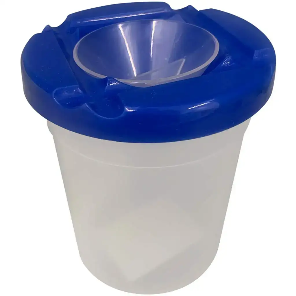 Ars Una: Bicchiere per lavare i pennelli di colore blu