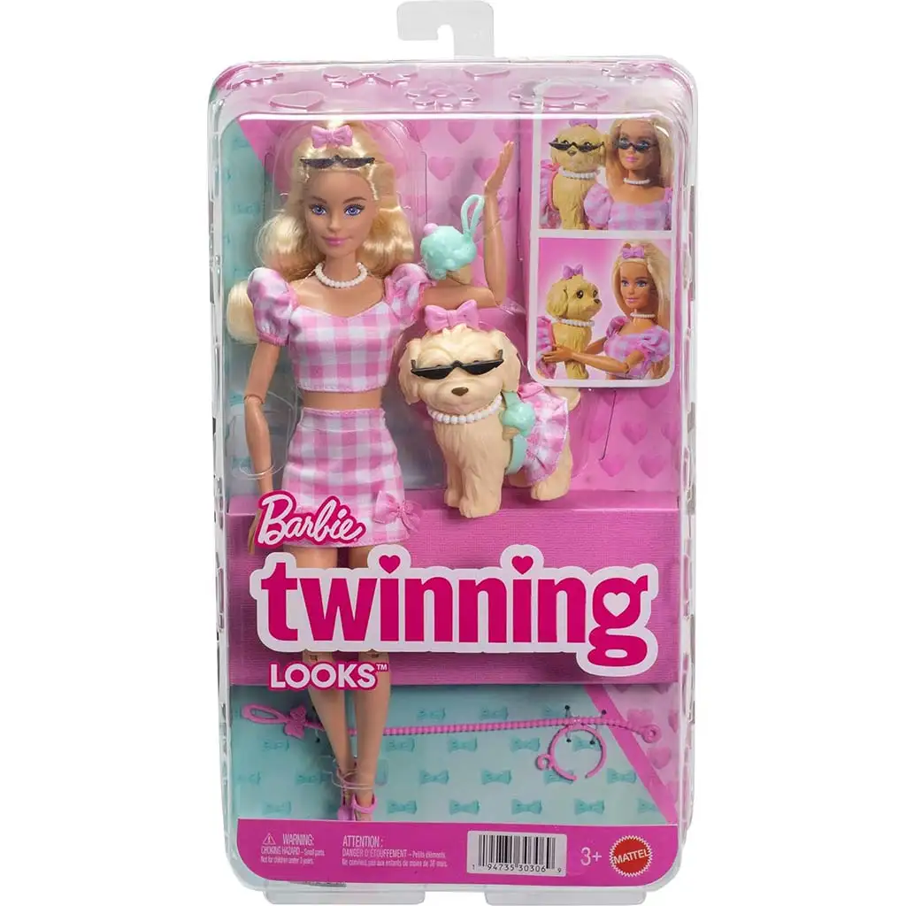 Barbie: Set di gioco Duo della Moda con animaletto, colore rosa - Mattel