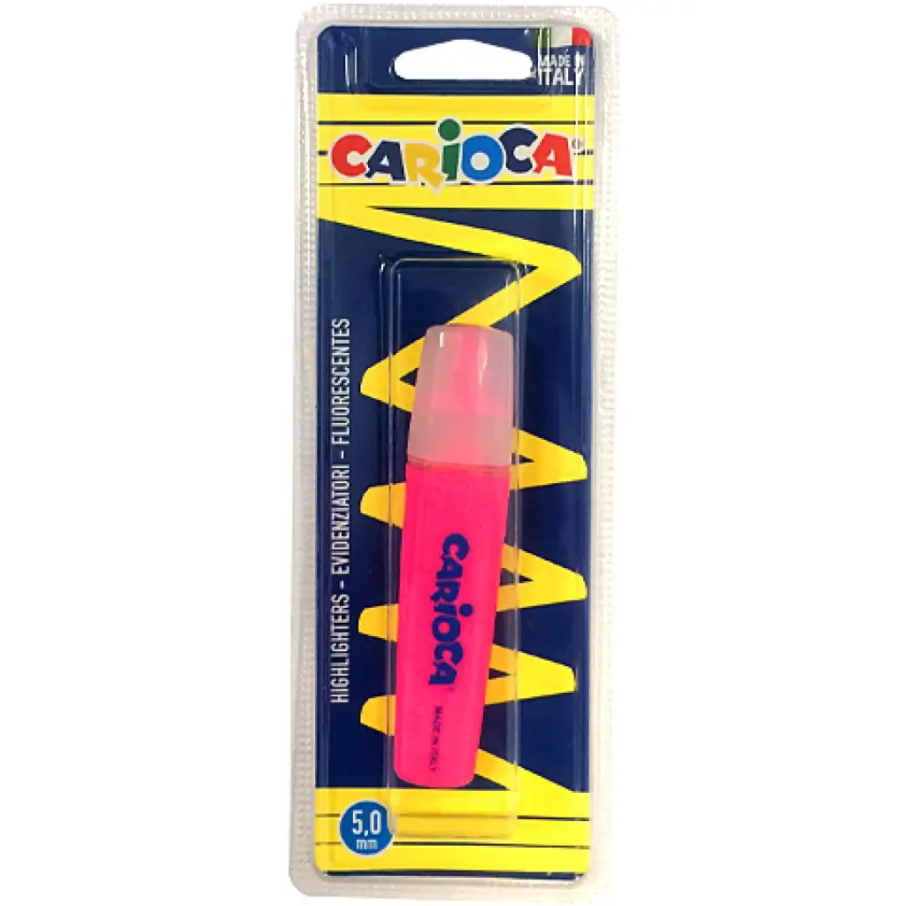 Carioca: Evidenziatore in feltro colore neon rosa