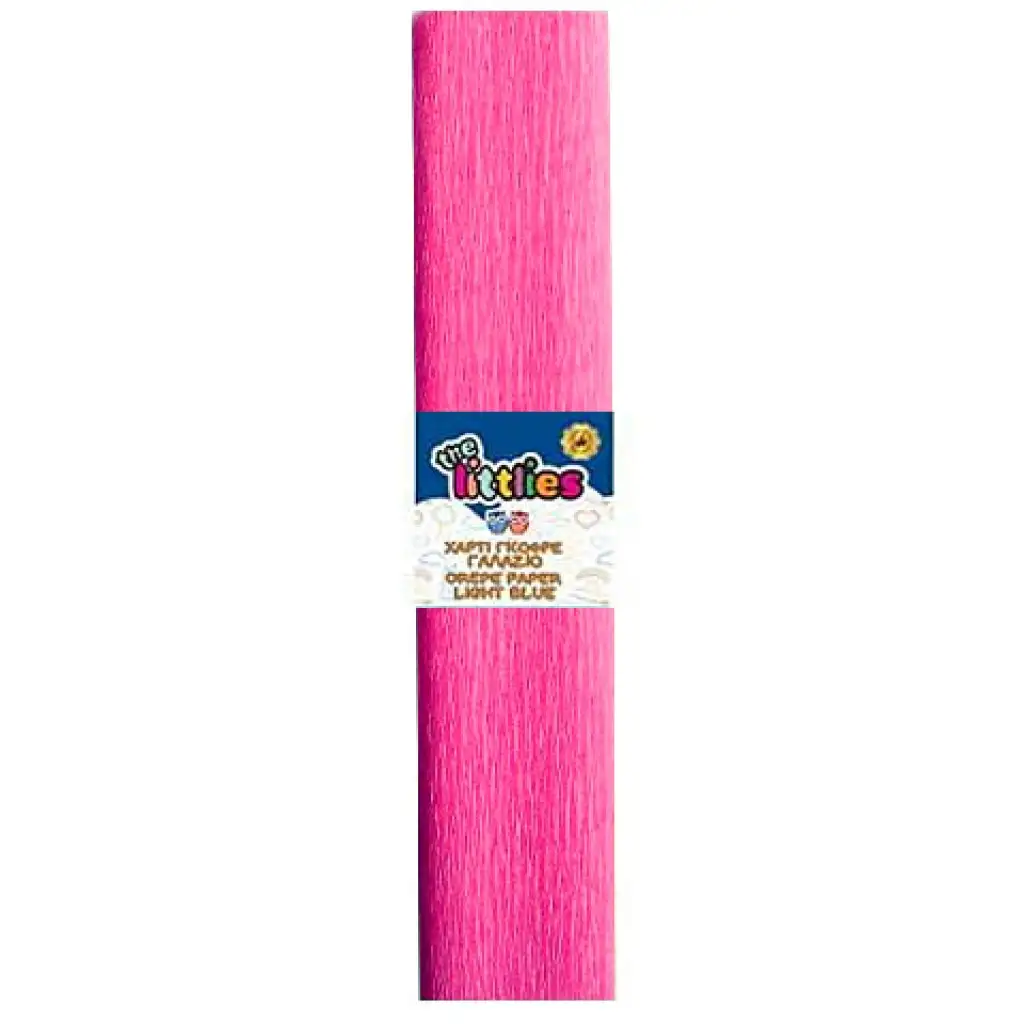 Carta crespa colore rosa 50x200cm