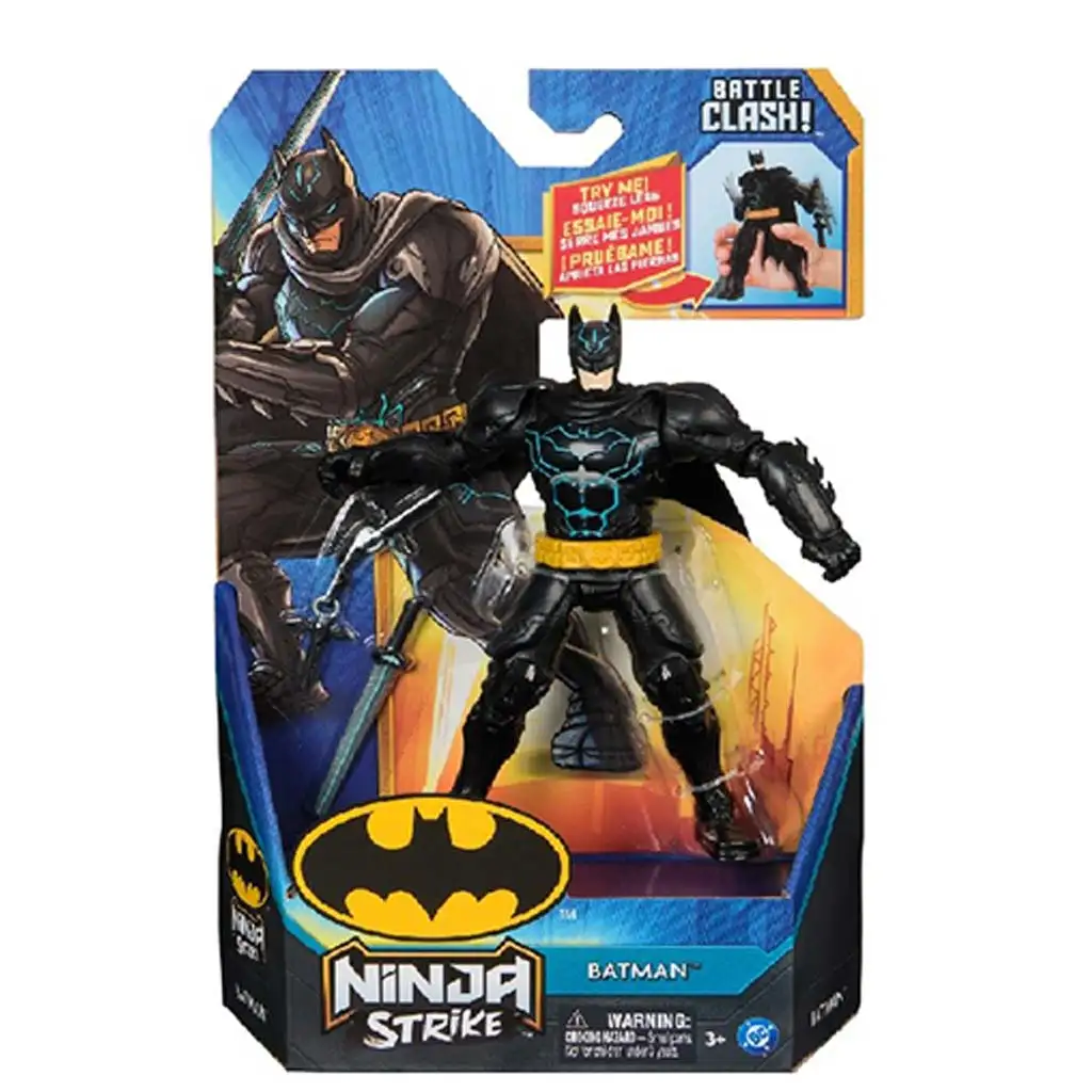 DC Ninja Strike: Battaglia Batman figura 15cm - Spin Master