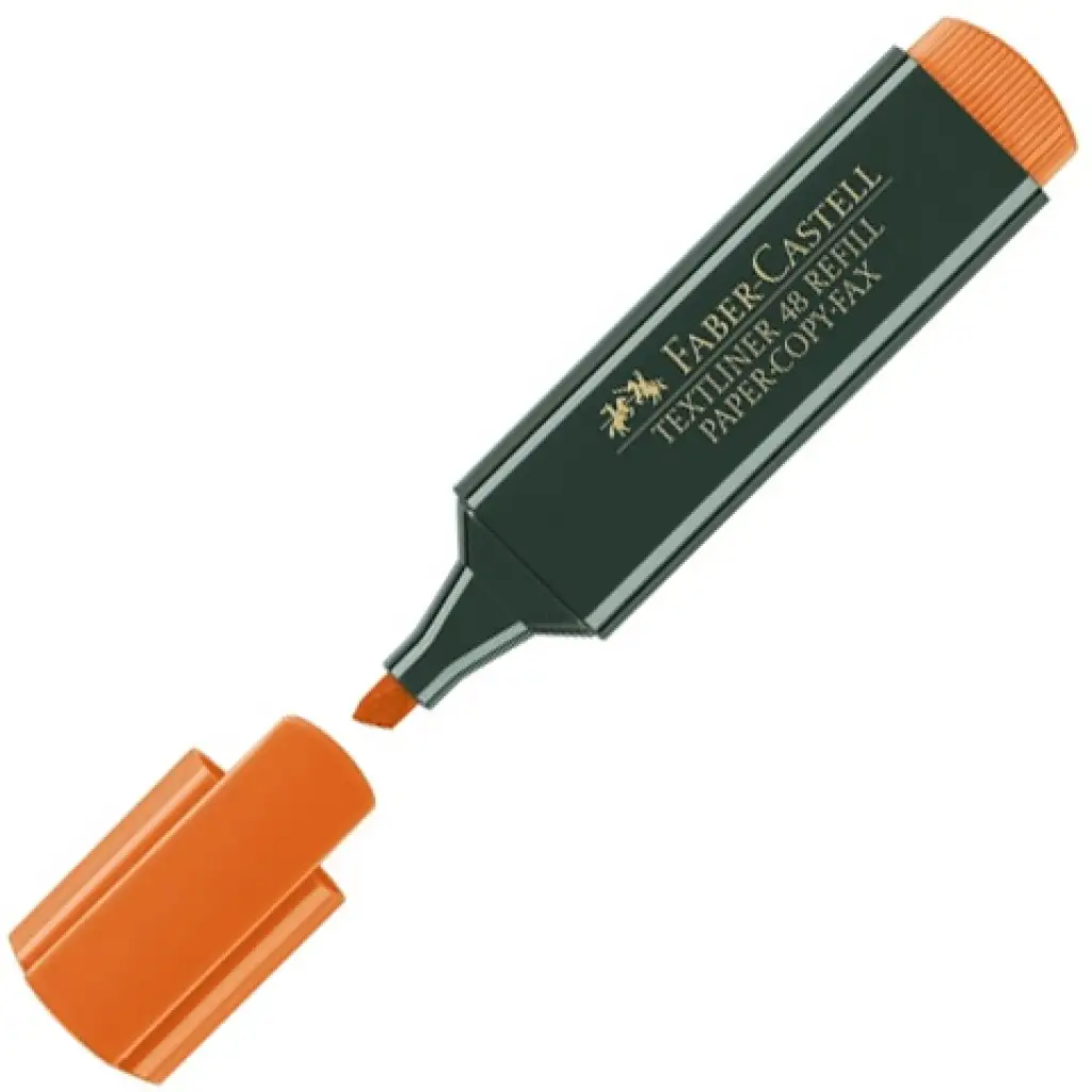 Faber-Castell: Evidenziatore 1548 colore arancione