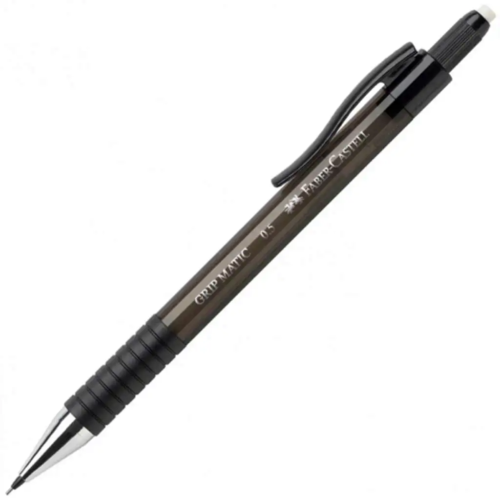 Faber-Castell: Grip Matic portamine con mina da 0,5 mm di colore nero