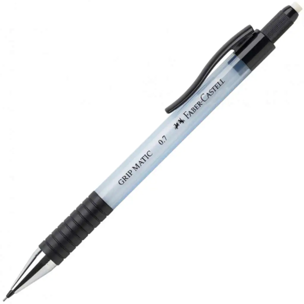 Faber-Castell: Portamine Grip Matic con mina da 0,7 mm di colore azzurro