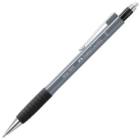 Faber-Castell: portamine Grip 1345 colore grigio 0,5 mm