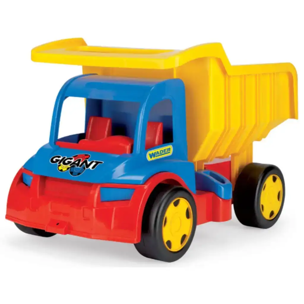 Gigante dumper con capacità di carico di 150 kg, colore blu-giallo - Wader