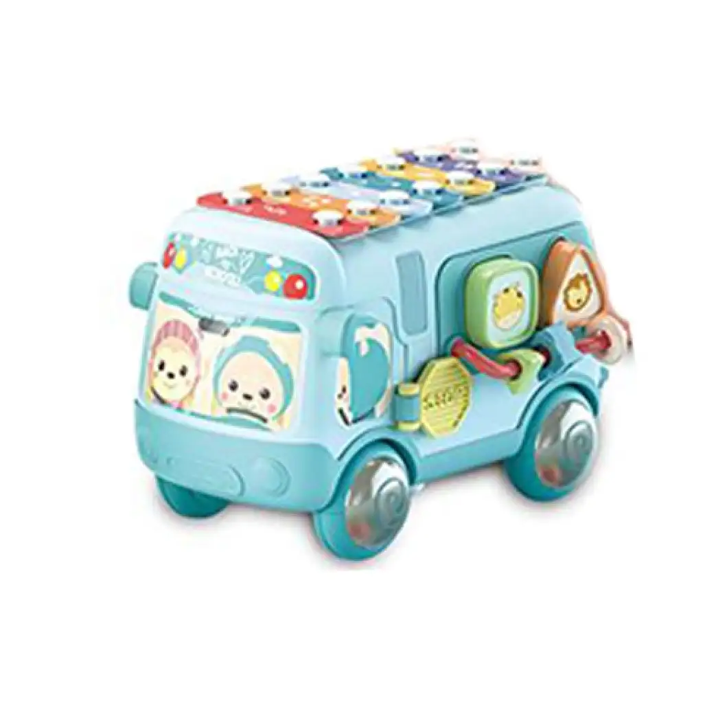 Giocattolo educativo multifunzionale Baby Bus in diverse varianti di colore
