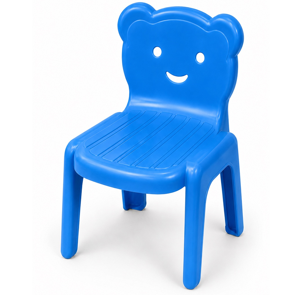 Grande sedia per bambini con faccina sorridente, disponibile in diverse varianti di colore, 1 pezzo