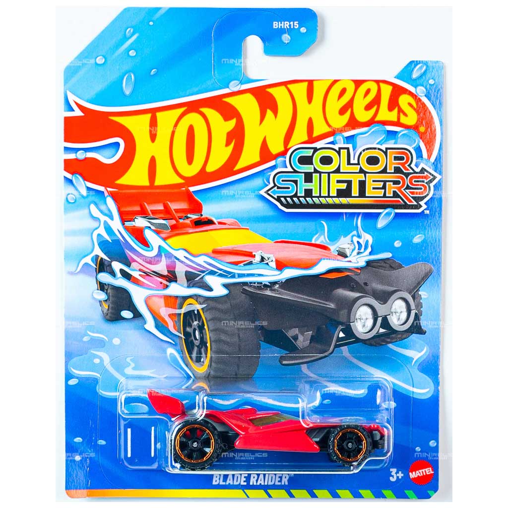Hot Wheels: Blade Raider macchinina che cambia colore in scala 1:64 - Mattel