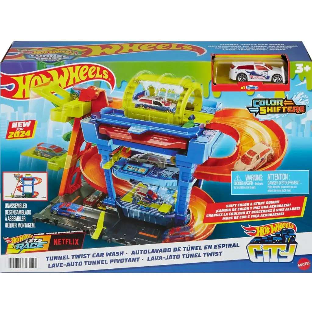 Hot Wheels City: Autolavaggio con macchinina cambia-colore - Mattel
