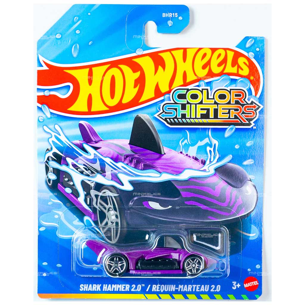 Hot Wheels: Shark Hammer 2.0 macchinina 1/64 che cambia colore - Mattel