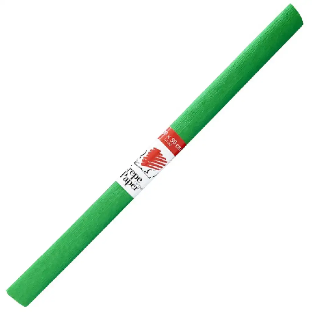 ICO: Carta crespa riccio colore verde 200x50 cm