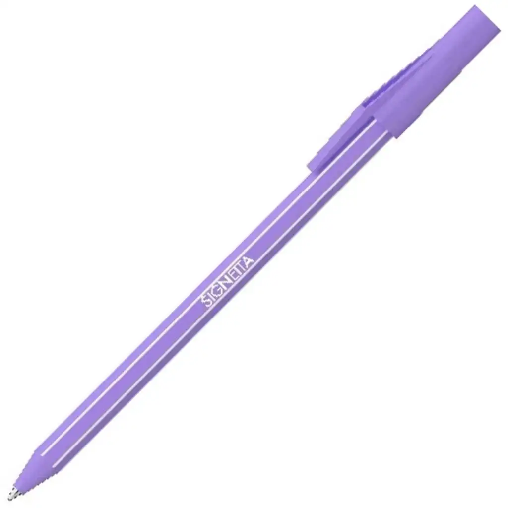ICO: Penna a sfera Signetta MIX blu in colore lilla pastello, 0,7 mm