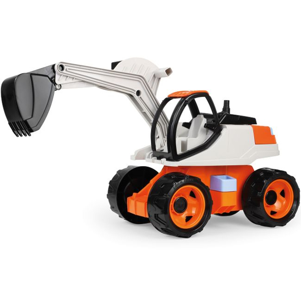LENA: GIGA TRUCKS escavatore gigante di colore arancione, 63 cm