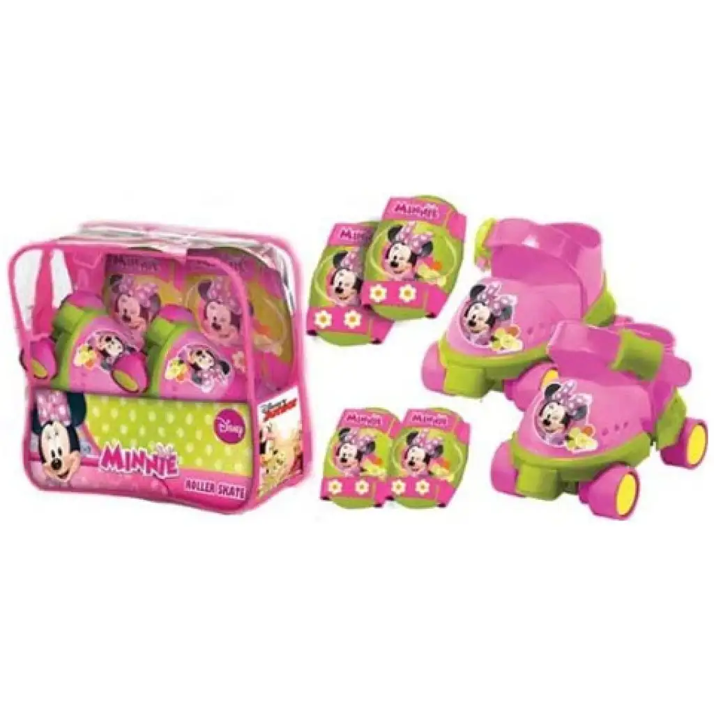 Minnie Mouse pattini a rotelle con protezioni taglia 22-29 - Mondo Toys