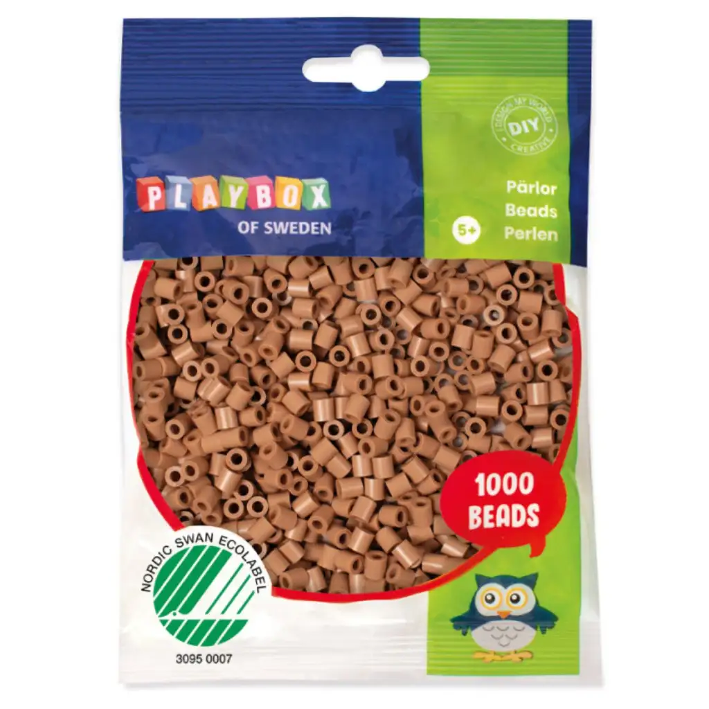 PlayBox: Perline MIDI da stirare da 5 mm, 1000 pezzi, colore sabbia