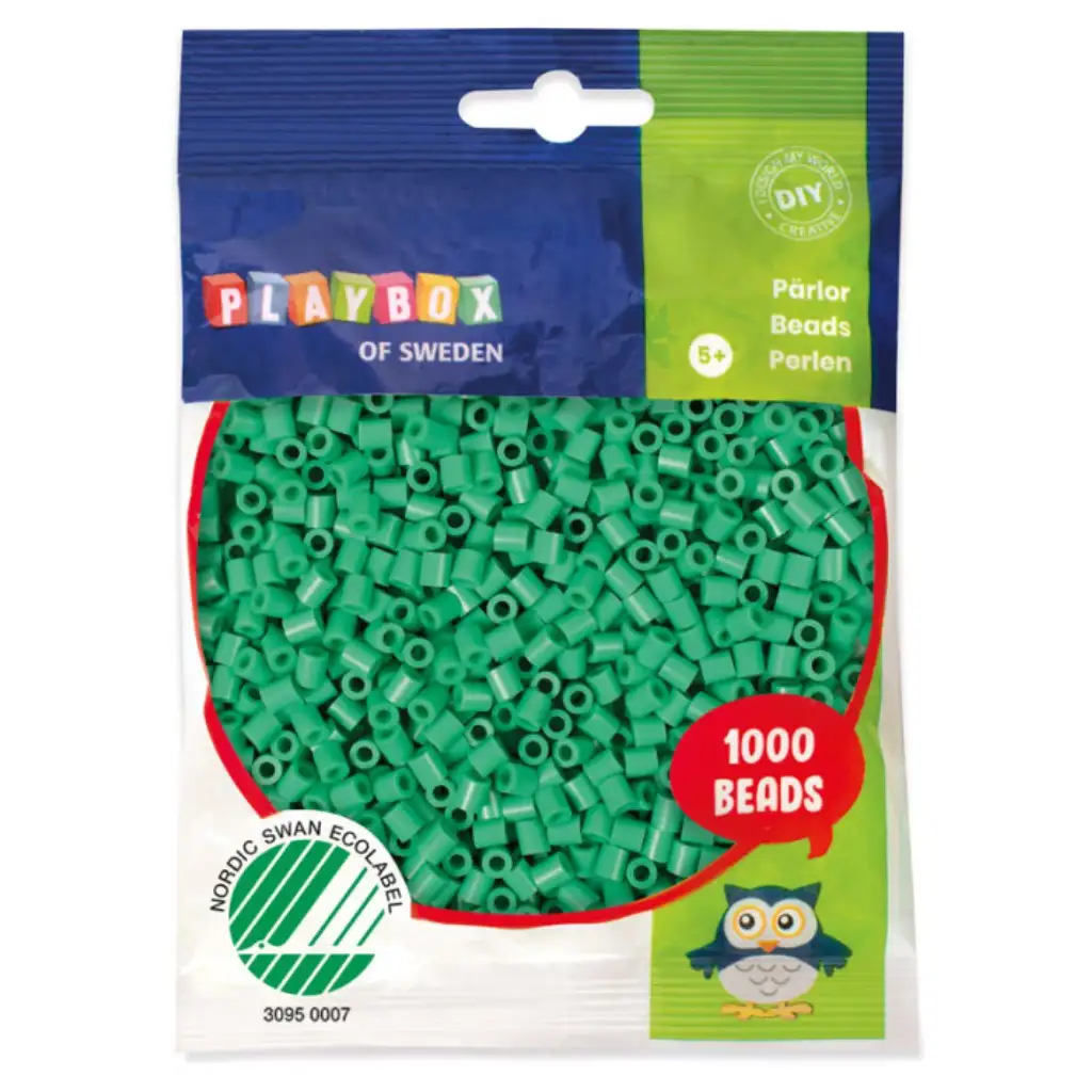 PlayBox: Perline MIDI da stirare da 5 mm, confezione da 1000 pezzi, colore verde mare