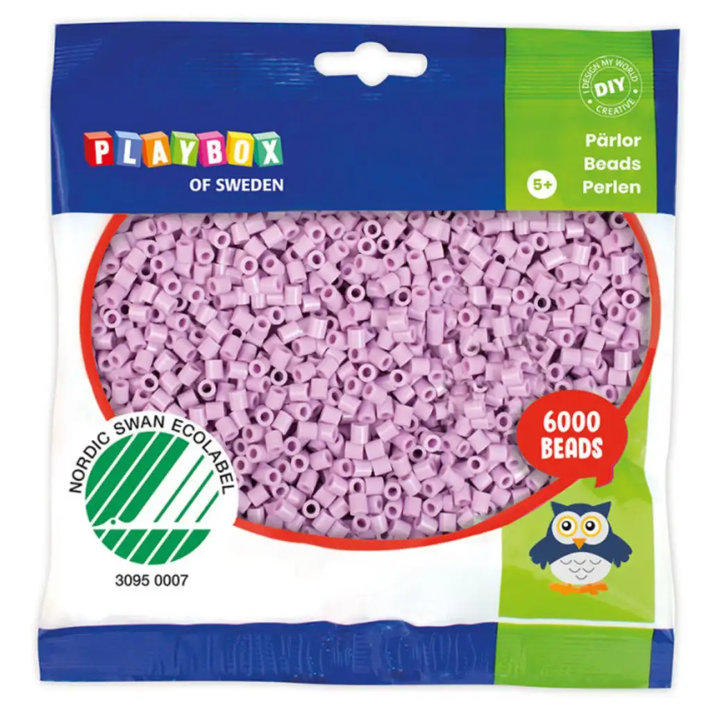 PlayBox: Perline MIDI da stirare da 5mm, 6000 pezzi, colore lilla pastello