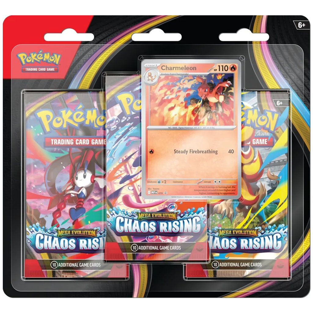 Pokémon TCG: Mega Evoluzione Chaos Rising - blister da 3 bustine