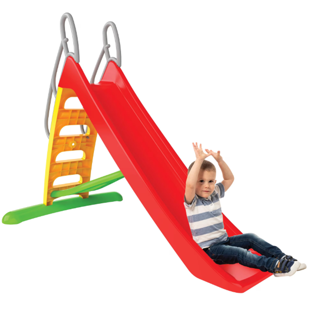 Scivolo Speed con corrimano di sicurezza, colore rosso, 170 cm