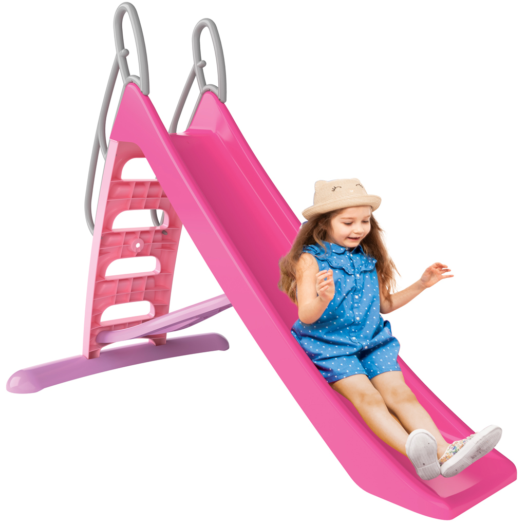 Scivolo Speed con parapetto di sicurezza, colore rosa, 170 cm