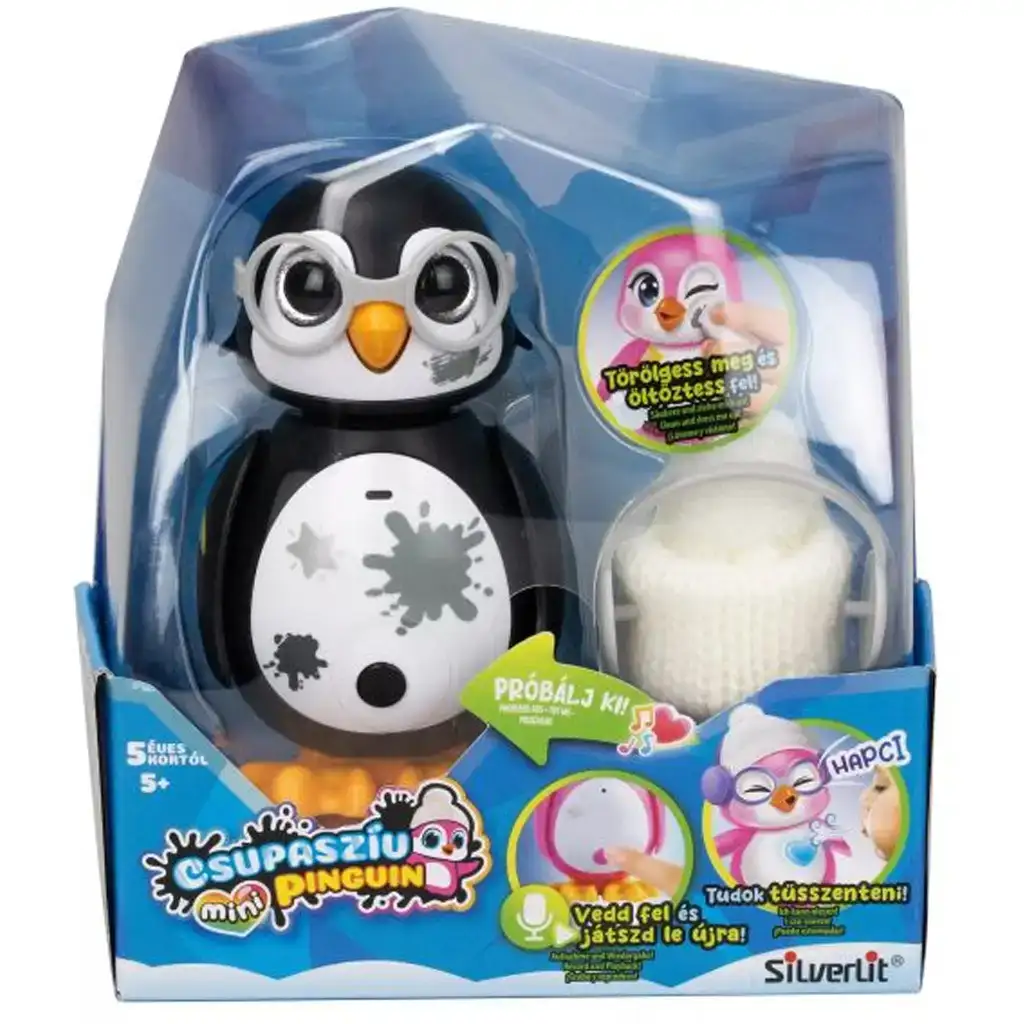 Silverlit: Mini pinguino Csupaszív di colore nero