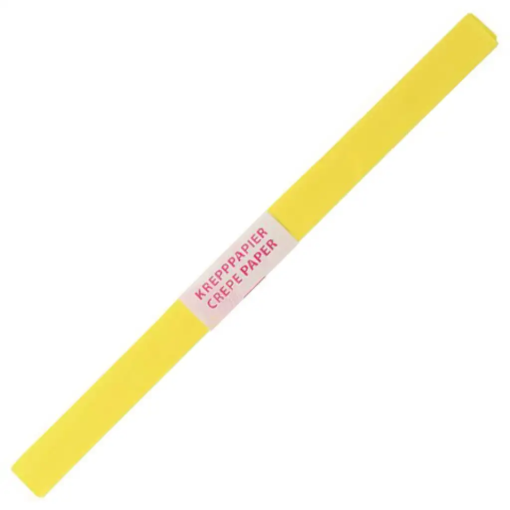 Spirit: Carta crespa colore giallo limone 200x50cm