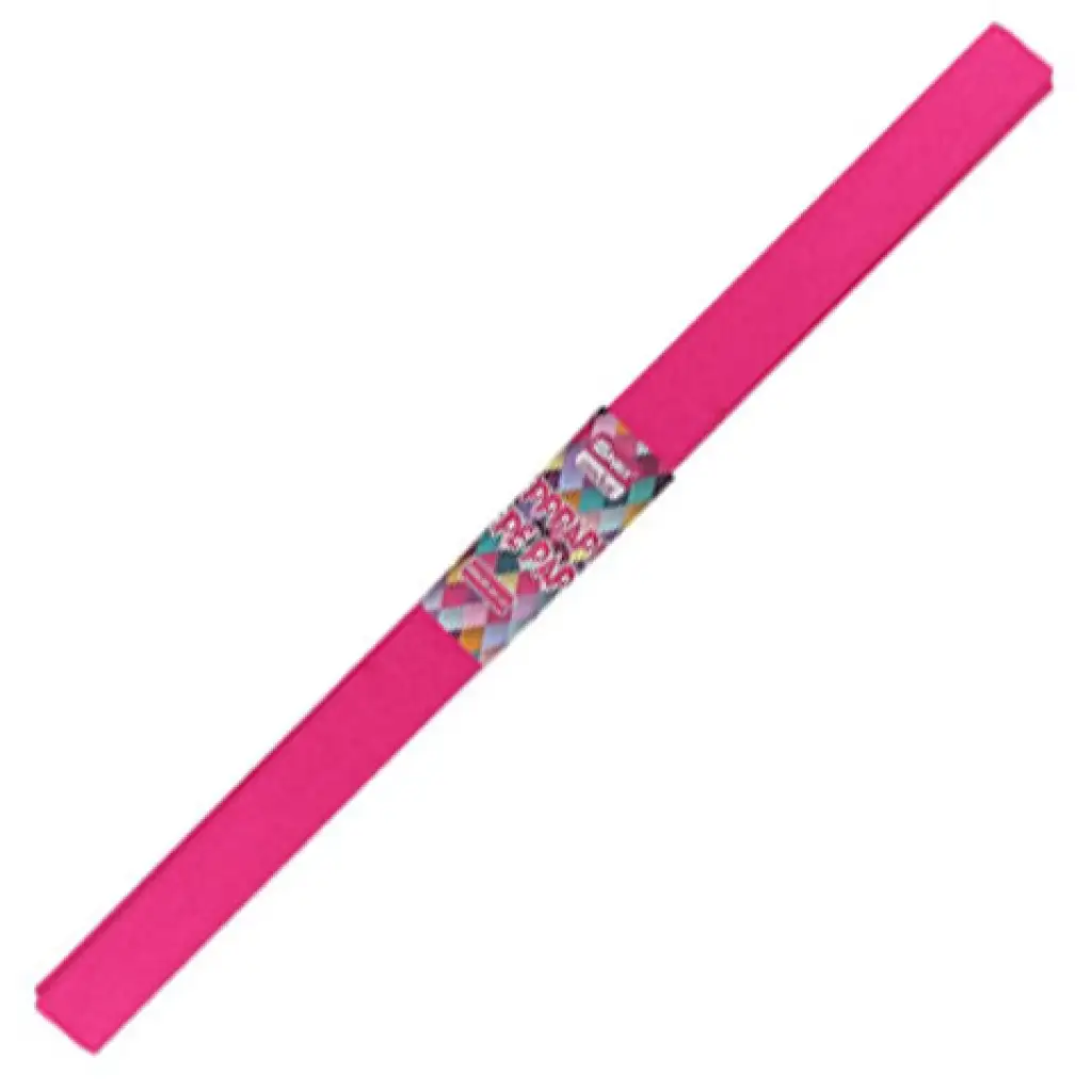Spirit: Carta crespa di colore rosa fluorescente 200x50cm