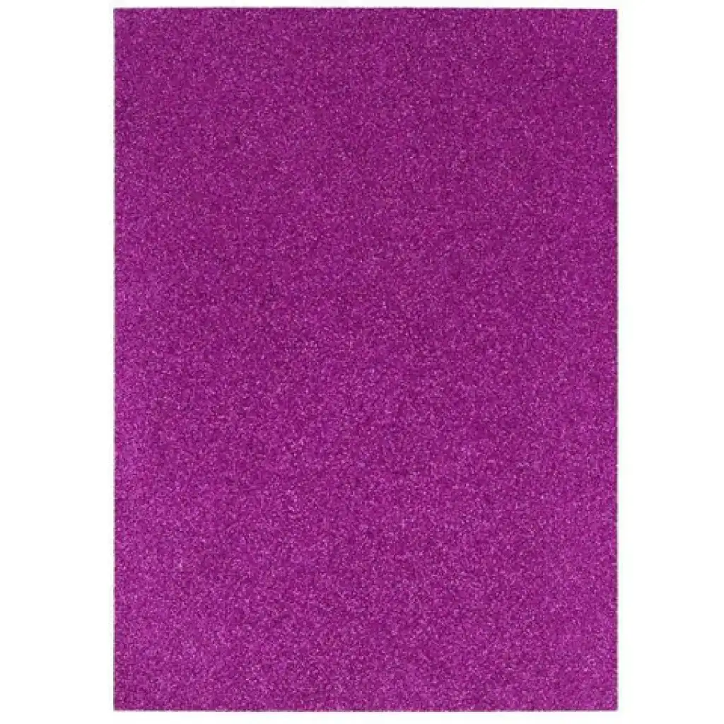 Spirit: Foglio di schiuma decorativa adesiva con glitter color lilla A/4 1 pezzo