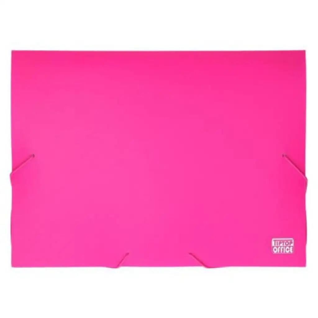 Spirit: Scatola portadocumenti A4 con elastico, colore rosa neon