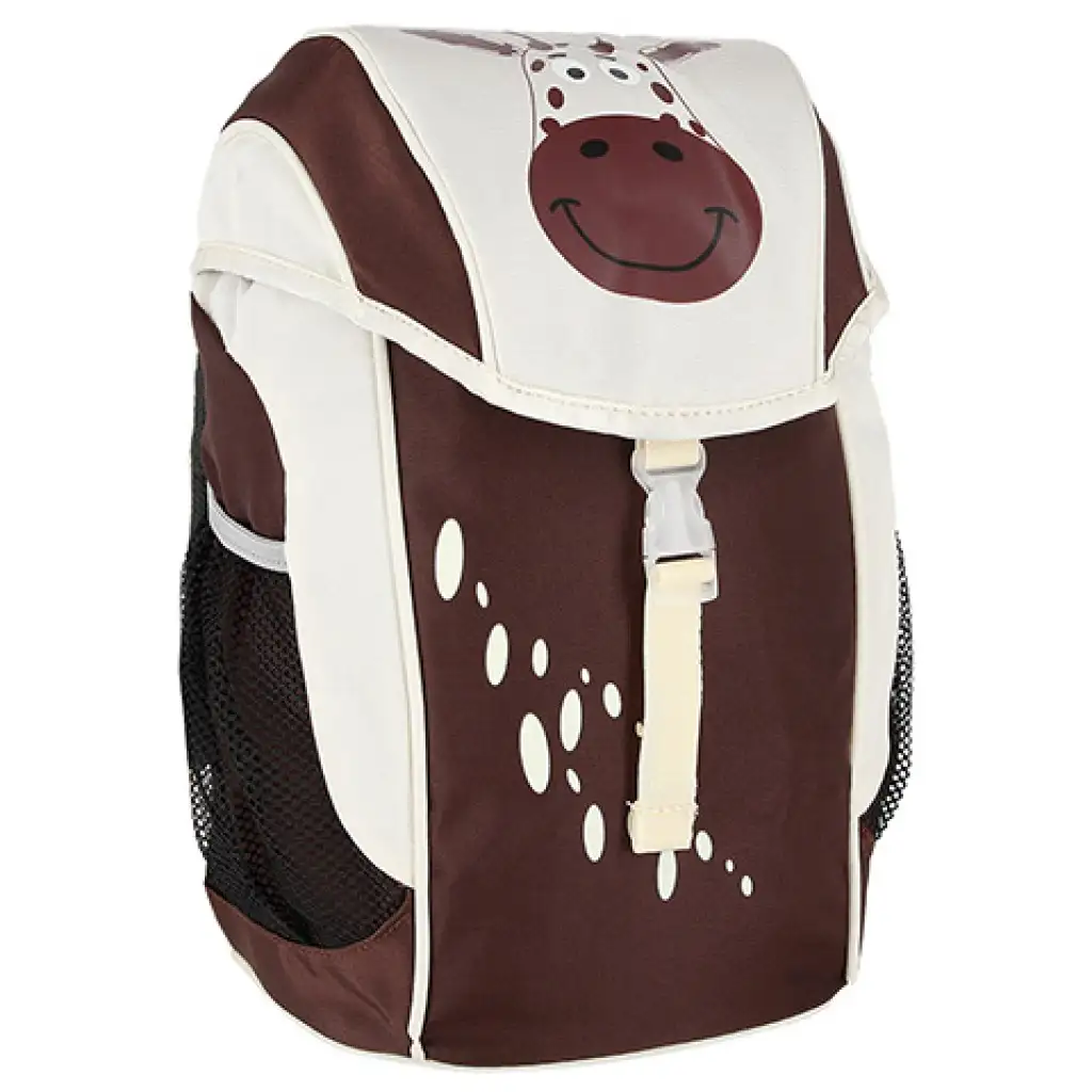 Spirit: Zaino anatomico per bambini in età prescolare, colore marrone-bianco a macchie, 21x15x34cm