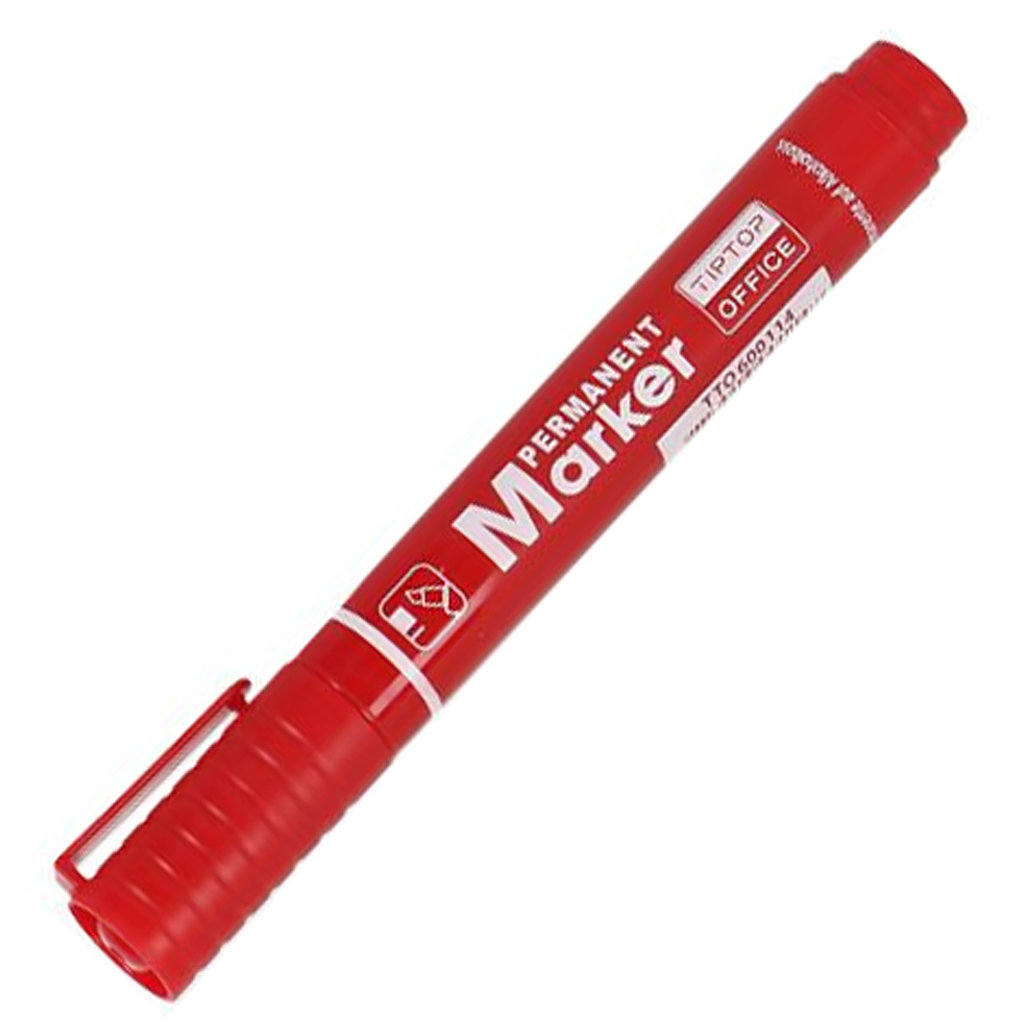 Spirit: pennarello a base alcolica di colore rosso con punta a scalpello 1-3 mm