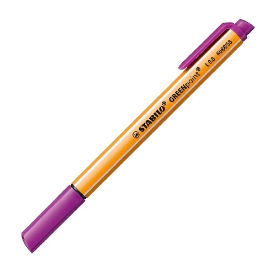 Stabilo: GREENpoint pennarello a punta in fibra 0,8 mm colore viola