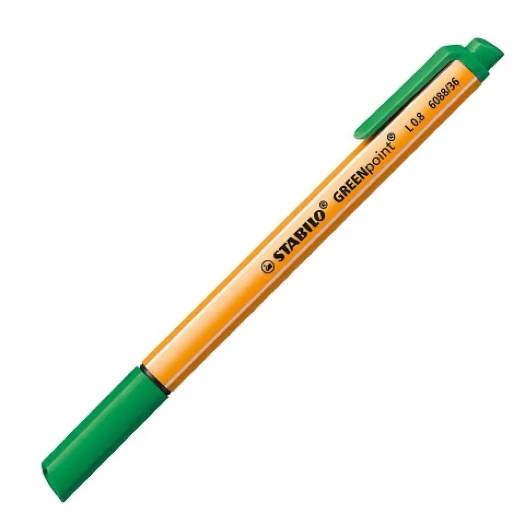 Stabilo: GREENpoint pennarello a punta in fibra 0,8 mm di colore verde