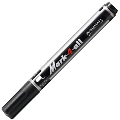 Stabilo: Mark-4-All pennarello a base di alcol con punta tonda, colore nero