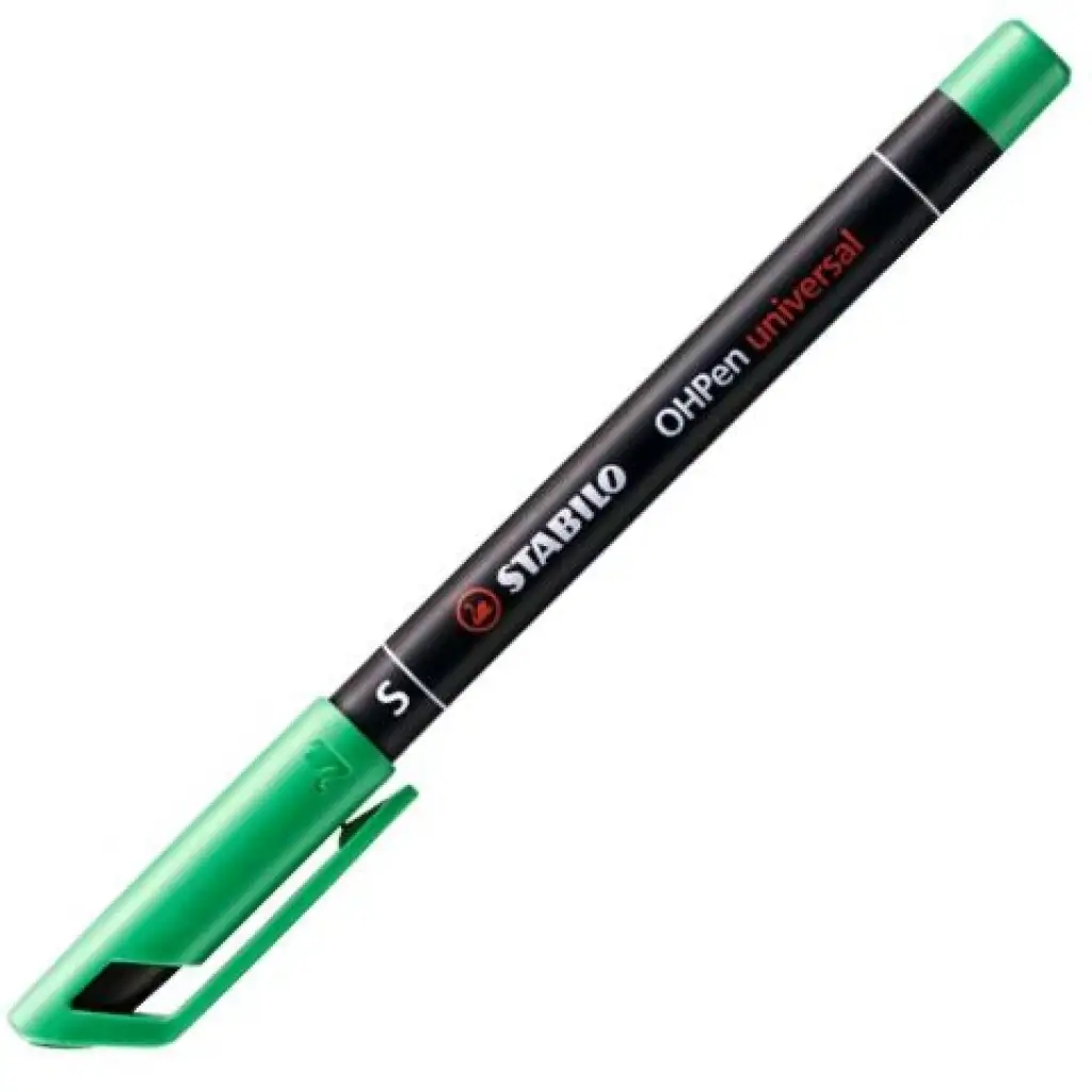 Stabilo: OHPen pennarello a base di alcol con punta S di colore verde