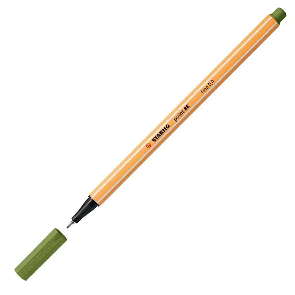 Stabilo: Point 88 fineliner da 0,4 mm colore verde muschio