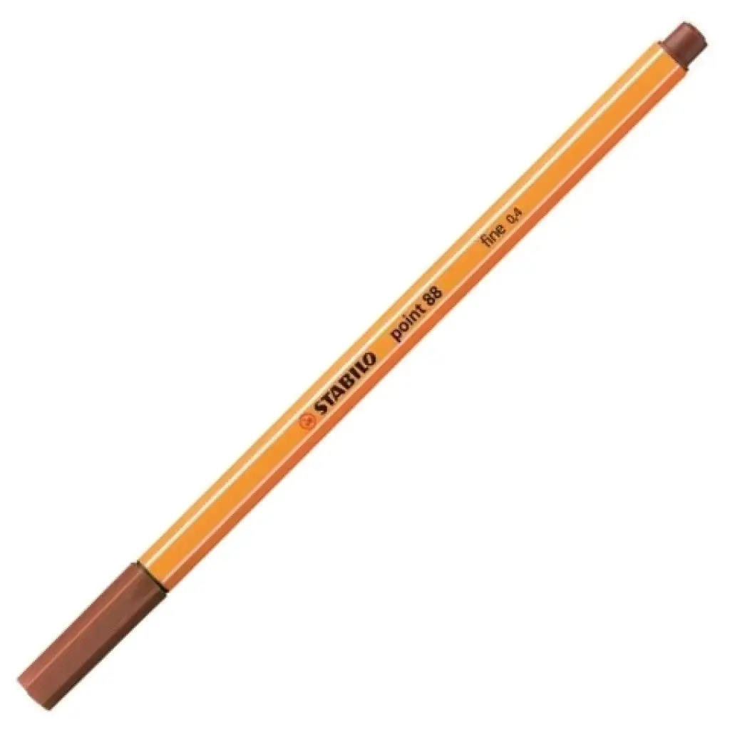 Stabilo: Point 88 penna a punta fine 0,4 mm di colore rosso mattone