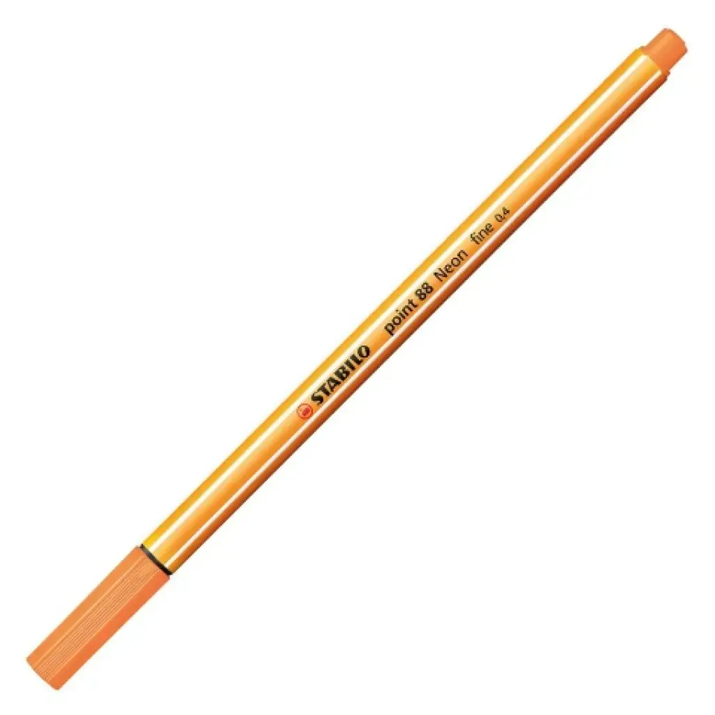 Stabilo: Point 88 penna a punta fine 0,4 mm in colore arancione neon