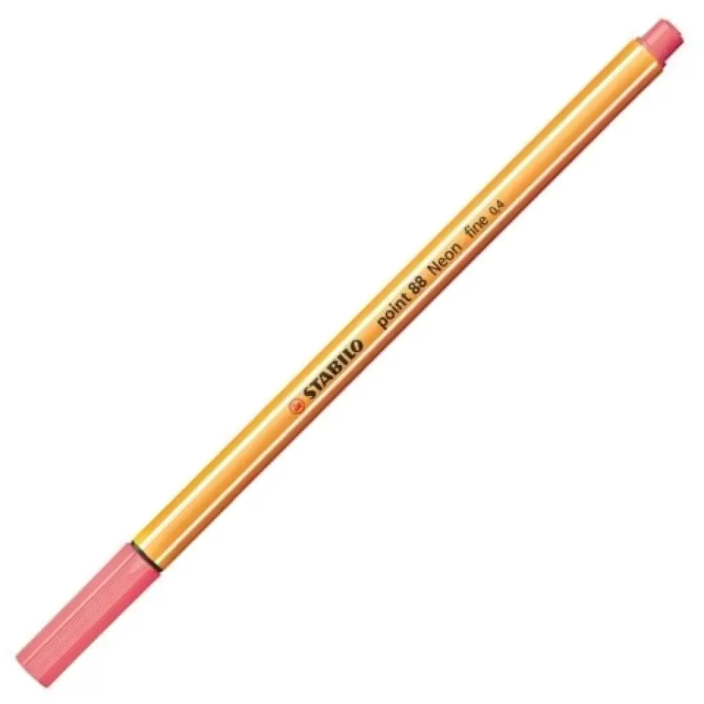 Stabilo: Point 88 penna a punta fine 0,4 mm in colore neon rosso