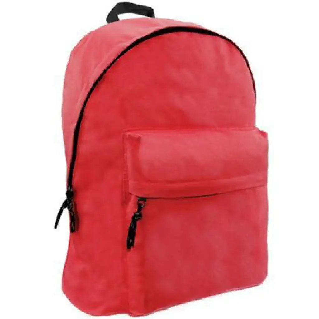 Zaino scolastico Omega a due scomparti, colore rosso, 32x42x16cm
