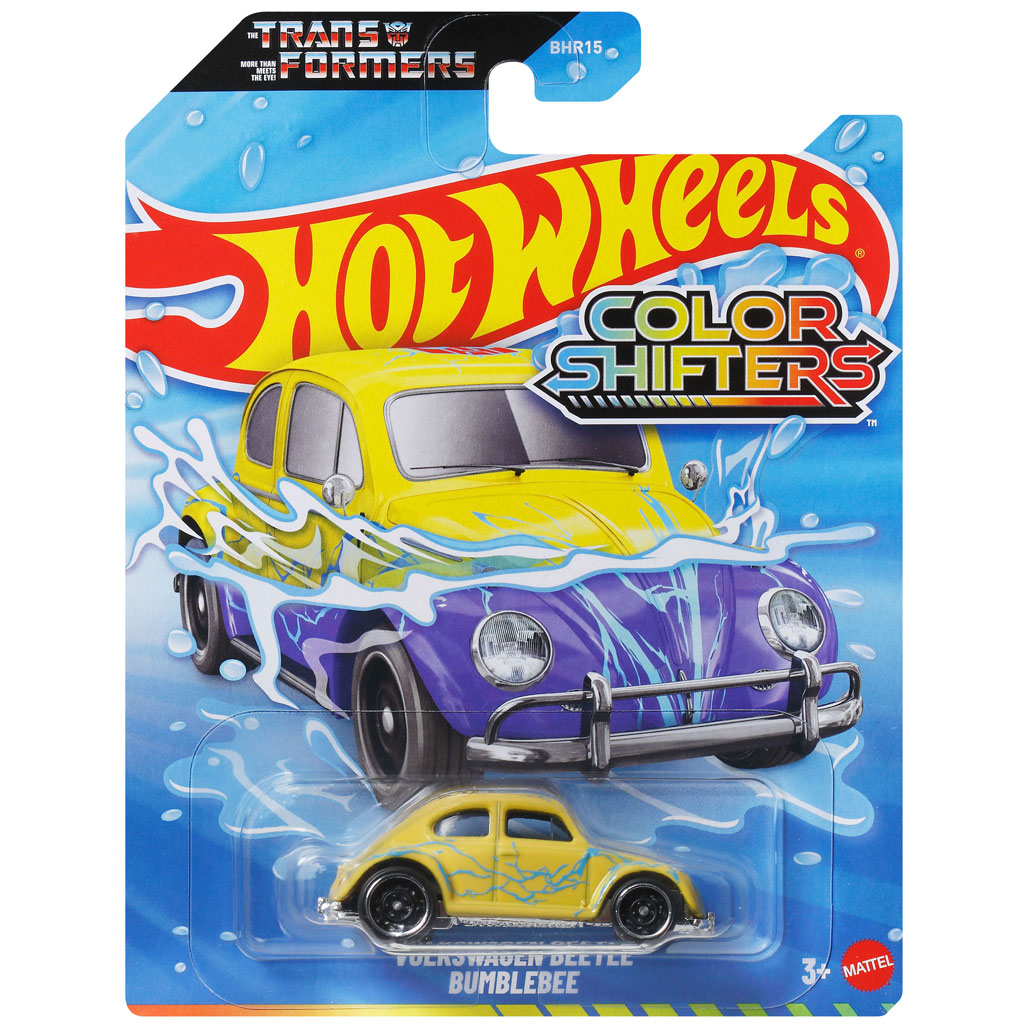 Hot Wheels: Transformers Maggiolino Volkswagen Bumblebee cambia colore 1/64 - Mattel