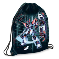 Ars Una: A.R.M.S. sacca da ginnastica a tema robot, borsa sportiva 32 x 42 cm
