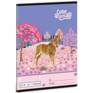 Ars Una: Animali carini - Cavallo A/5 quaderno a righe per la 1ª elementare 14-32