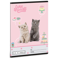 Ars Una: Animali carini - Festa del tè quaderno a righe A5 21-32